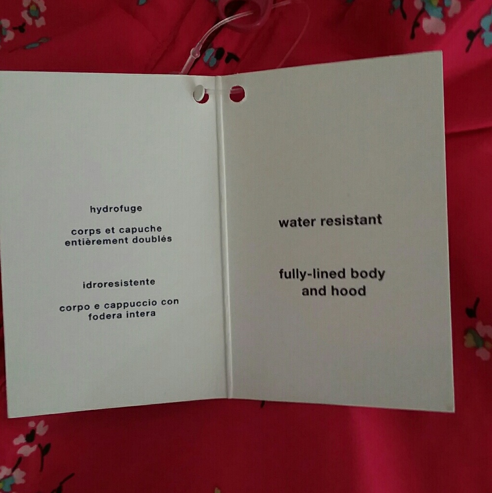 Baby Gap Girls Rain Jacket Floral & Pink SZ:2Years - Picture 5 of 8